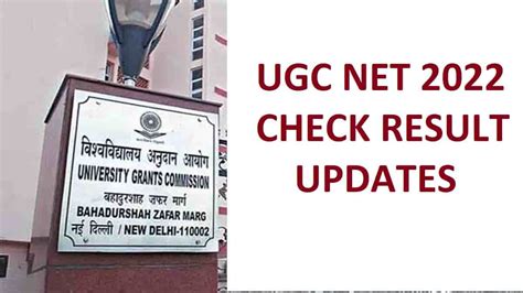 Nta Ugc Net Result 2022 Today Check Link Updates Here