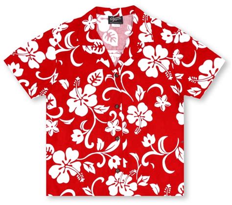 Hawaiian Shirts From Aloha Shirt Shop Rjc Ladies Hibiscus Red Rcl 01