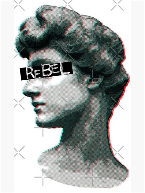 "Rebel Greek Statue Aesthetic" Poster for Sale by skepticat-artsy ...