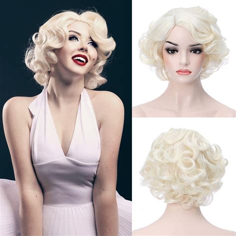 Amazon Beron Women Girls Short Curly Wavy Bob Blonde Wig