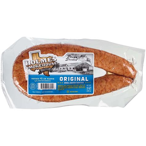 Holmes Smokehouse Original Pecan Smoked Sausage Ring Shop Sausage At H E B