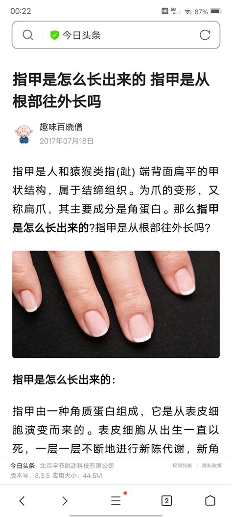 指甲是怎么长出来的？指甲是从根部往外长吗 哔哩哔哩