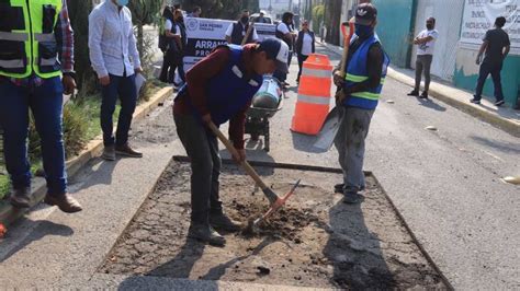 En Primera Etapa 480 M3 De Bacheo Carlos Carpinteyro El Quetzal De