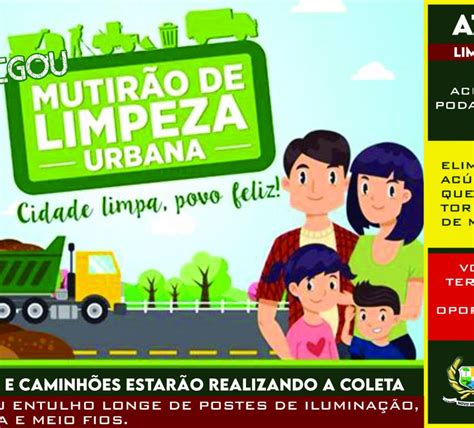 Prefeitura De Novo Mundo RealizarÁ MutirÃo Da Limpeza Urbana Prefeitura