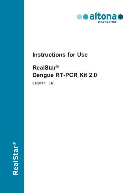 Realstar Dengue Rt Pcr Kit Altona Diagnostics