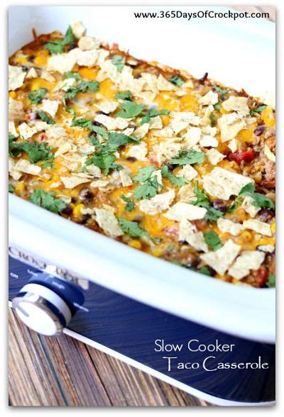 Slow Cooker Taco Casserole 365 Days Of Slow Cooking Bloglovin