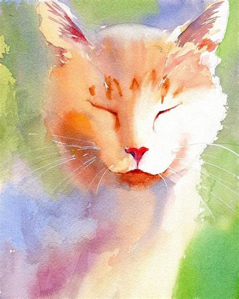 How To Paint A Loose Impressionistic Cat With Lost And Blurred Edges A