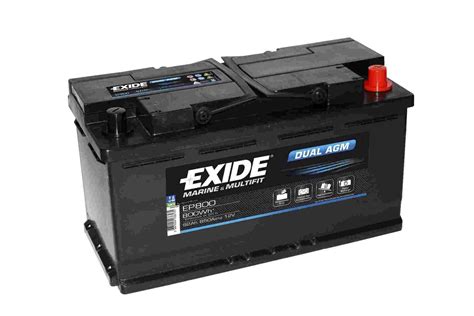 Exide Dual AGM EP 800 12V 92Ah 800Wh Starten Versorgen Batterie