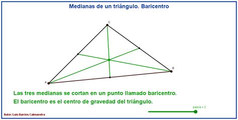 Ser Concurso artería punto donde se intersectan las medianas de un