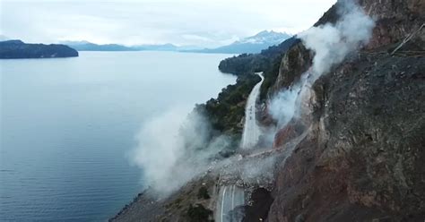 Detonaron La Zona Del Derrumbe En La Ruta Que Une Bariloche Y Villa La