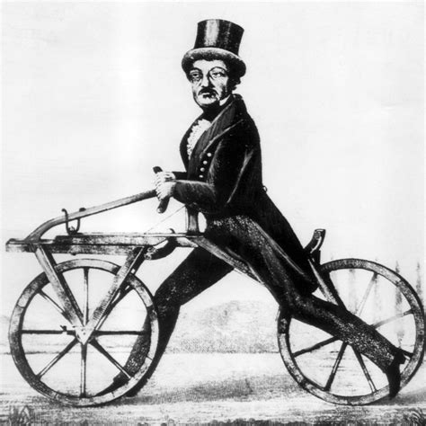 A Two Wheel Device Built By Baron Karl Von Drais Antique Bicycles