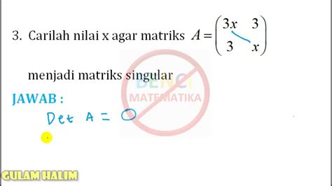 Matriks Singular Konsep Rumus Dan Contoh Soal Gramedia Literasi Porn