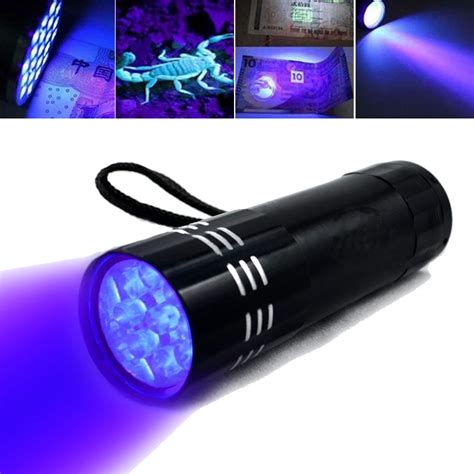 Portable Ultra Violet LED Flashlight Blacklight Light 395 NM Inspection