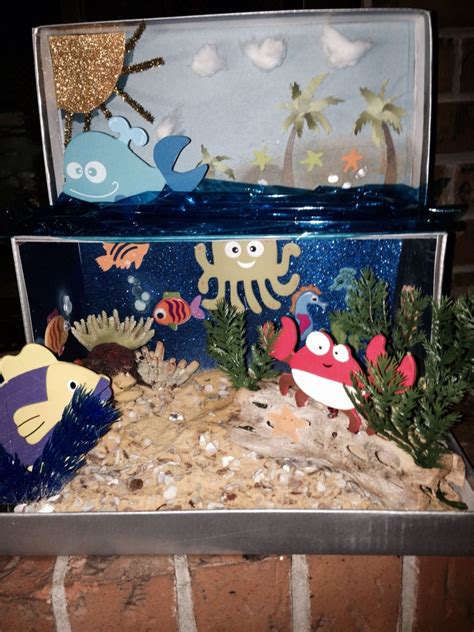 Ocean Shoebox Diorama Crafts Diy And Crafts Early Intervention