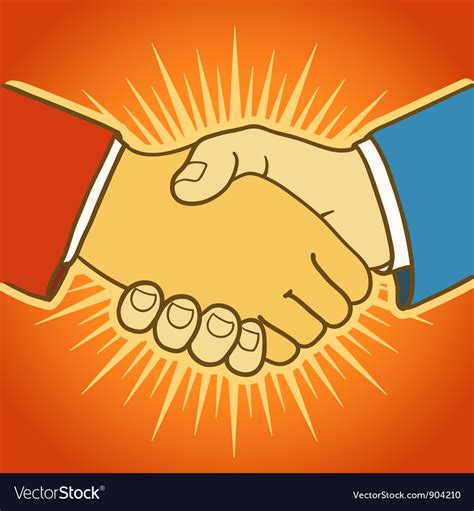 Shaking hands Royalty Free Vector Image - VectorStock