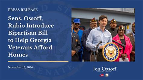 Sens Ossoff Rubio Introduce Bipartisan Bill To Help Georgia Veterans