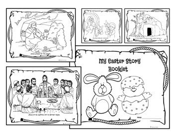 Easter-My Easter Story Booklet-ENGLISH Version by Kids Love School