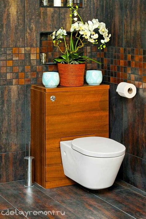 Пара десятков эффективных решений по дизайну туалета | Small bathroom ...