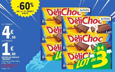 Promo Biscuits Au Chocolat D Lichoc Chez E Leclerc