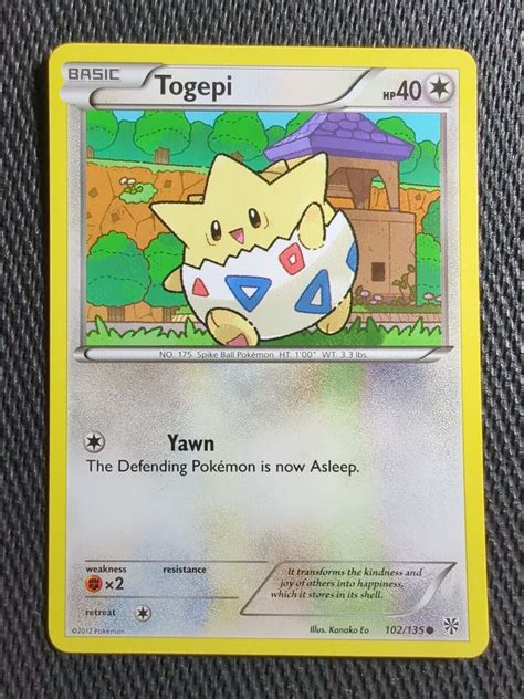 Pok Mon Tcg Togepi Black And White Plasma Storm Regular Common