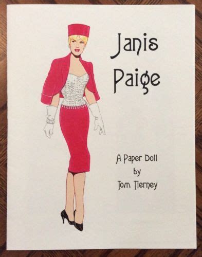 Paper Doll Convention Souvenir Exclusive Janis Paige By Tom Tierney