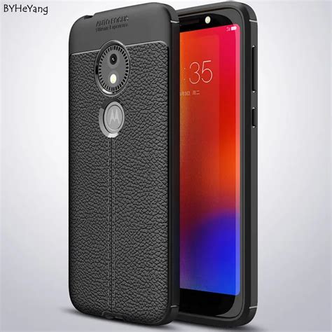 Byheyang For Motorola Moto E5 Play Go Case Leather Texture Silicone