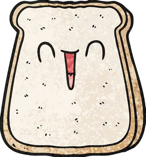 Rebanada De Pan De Dibujos Animados 12358770 Vector En Vecteezy