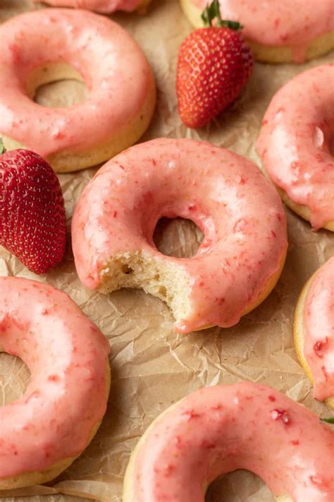 Strawberry Glazed Donuts Bake And Bacon