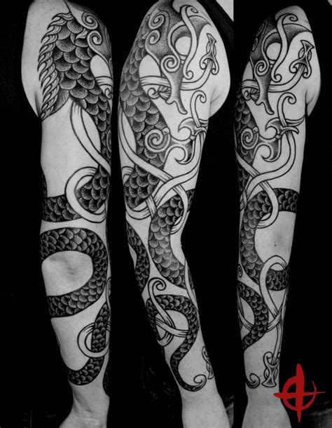 91 SHOCKING JORMUNGANDR TATTOOS: Meanings, Tattoo Ideas & Tattoo ...