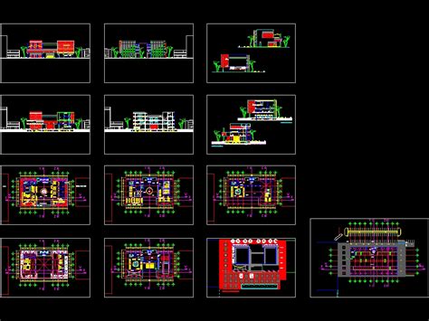 Centro Cultural Em Autocad Baixar Cad 4 58 Mb Bibliocad