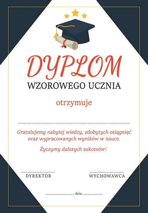 Studio Maya Dyplom Szkolny Dla Wzorowego Ucznia Wz R D Studio Maya