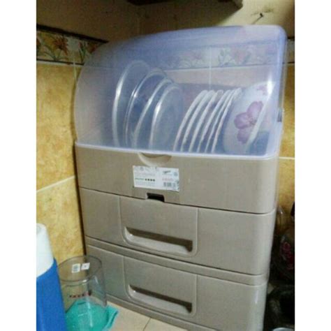 Century Dish Rack 3 Tier With Cover Rak Pinggan Bertutup Shopee Malaysia