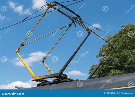 Trolley Wire System Detail Stock Image Image Of Technology Cable