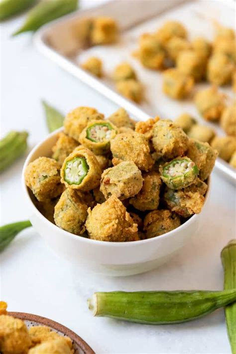 Southern Fried Okra With Cornmeal Coating House Of Nash Eats