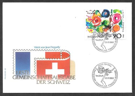 FDC 769 Jean Tinguely ET Bern 25 11 1988 schön illustriert Kaufen auf