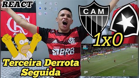 REACT ATLÉTICO MG 1X0 BOTAFOGO BRASILEIRÃO 2023 MELHORES MOMENTOS E