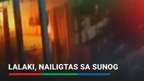 Lalaki Nailigtas Ng Mga Kapitbahay Mula Sa Nasusunog Na Bahay Sa QC