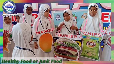 Healthy Food Or Junk Food Skit Peace Nutrition Fair Youtube