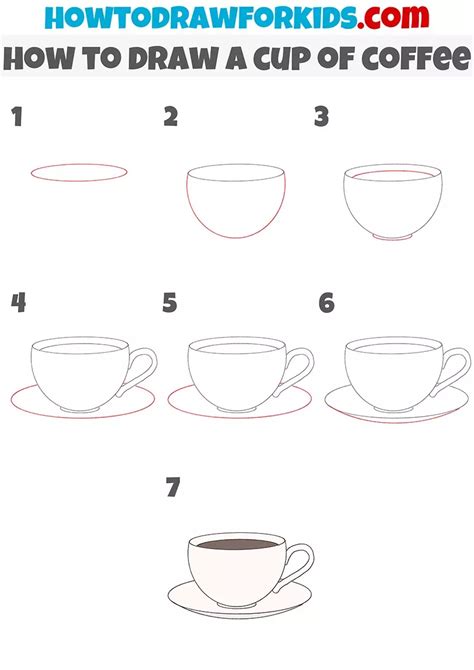 How to draw a coffee cup – Artofit