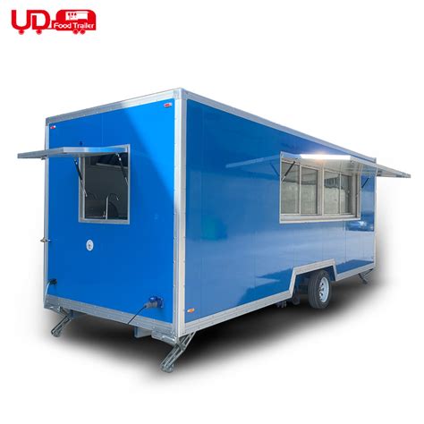 Ud Mobile Square Food Trailers Concesi N De Hielo Italiano Totalmente