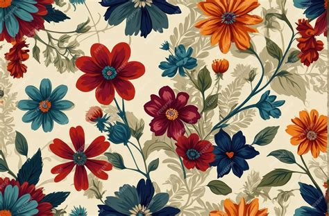 Premium Photo | Colorful Floral Border Design