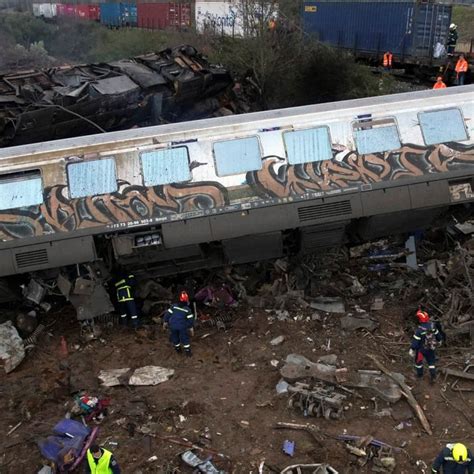 Two Greece Trains Crash Killing 36 Transport Minister Resigns Station Master Arrested South