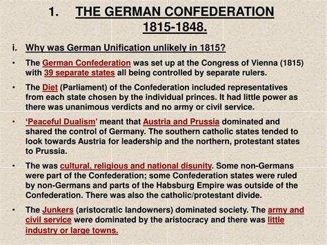 Ppt Bismarck And The Unification Of Germany 1815 1890 As Unit 1