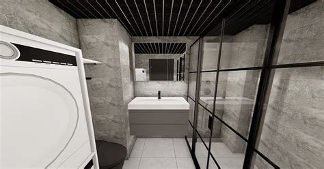 A Small Bathroom with details 3D model | CGTrader