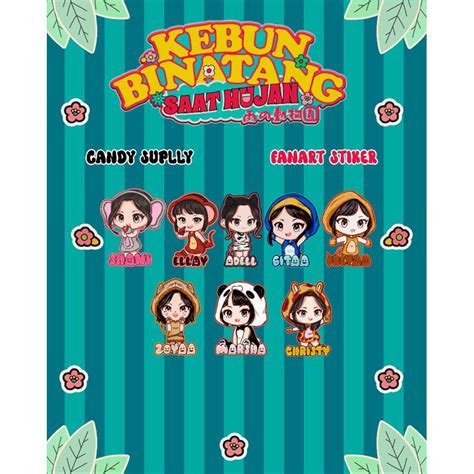 Jual Stiker Chibi Fanart Jkt Kebun Binatang Saat Hujan Shopee Indonesia