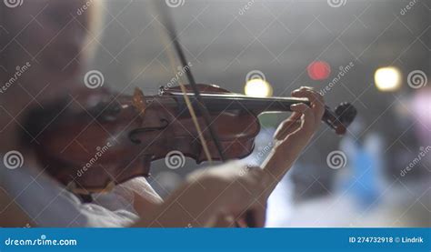 Violin at a concert stock photo. Image of sound, instrument - 274732918