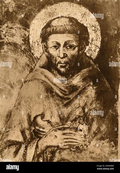 Saint Francis Painting By Italian Artist Cimabue Inferior Church