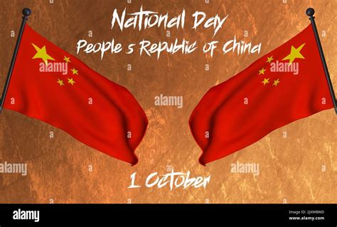 Happy China Day 1st October Peoples Republic Of China National Day