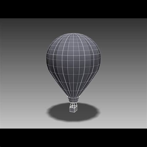 Hot Air Balloon D Model Obj Xsi Lwo C D Max Ma Ds Free D