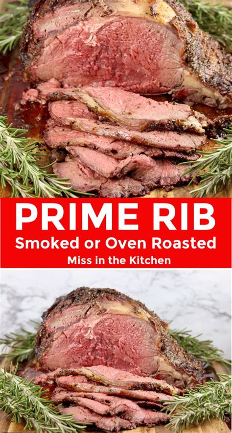 Easy Recipe For Delicious Prime Rib With A Simple Garlic Rub Step By